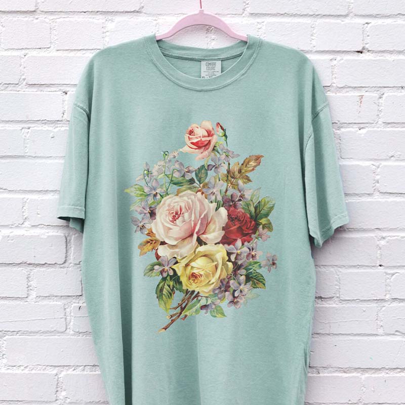 Flower Graphic Boho Botanical T-Shirt