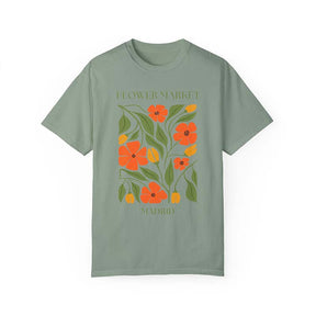 Watercolor Wild Flower Madrid T-Shirt