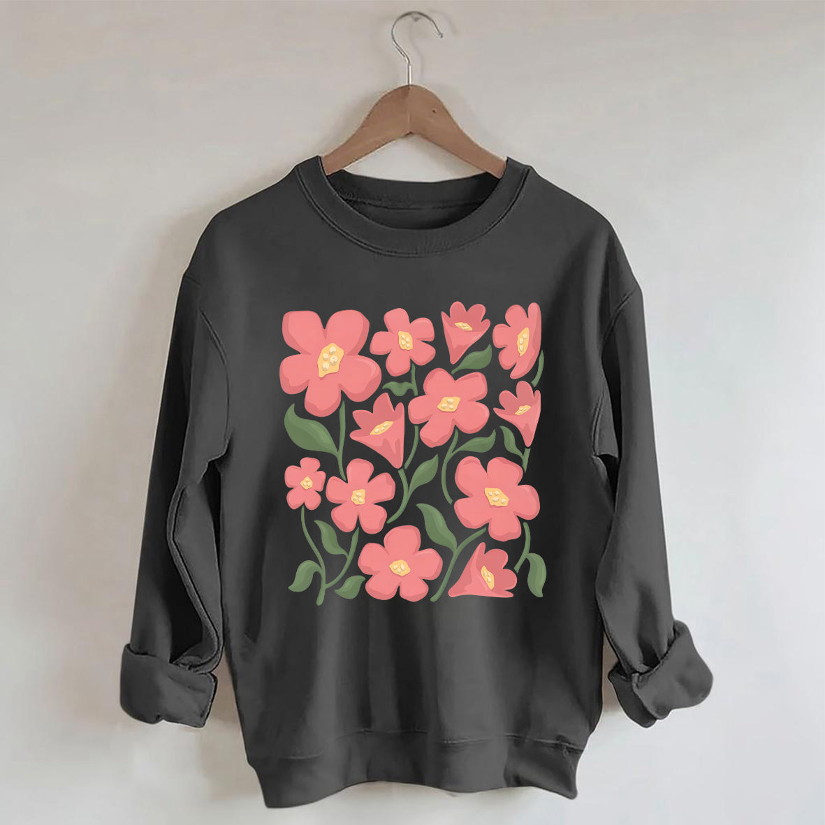 Pink Flower Market Honolulu Sweatshirt