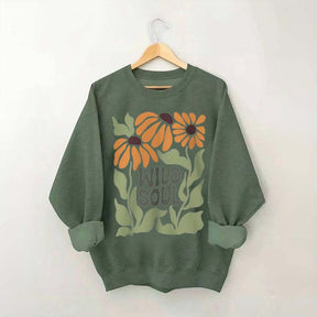 Boho Floral Wild Soul Sweatshirt