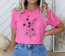 Minimalist Floral Bouquet Shirt