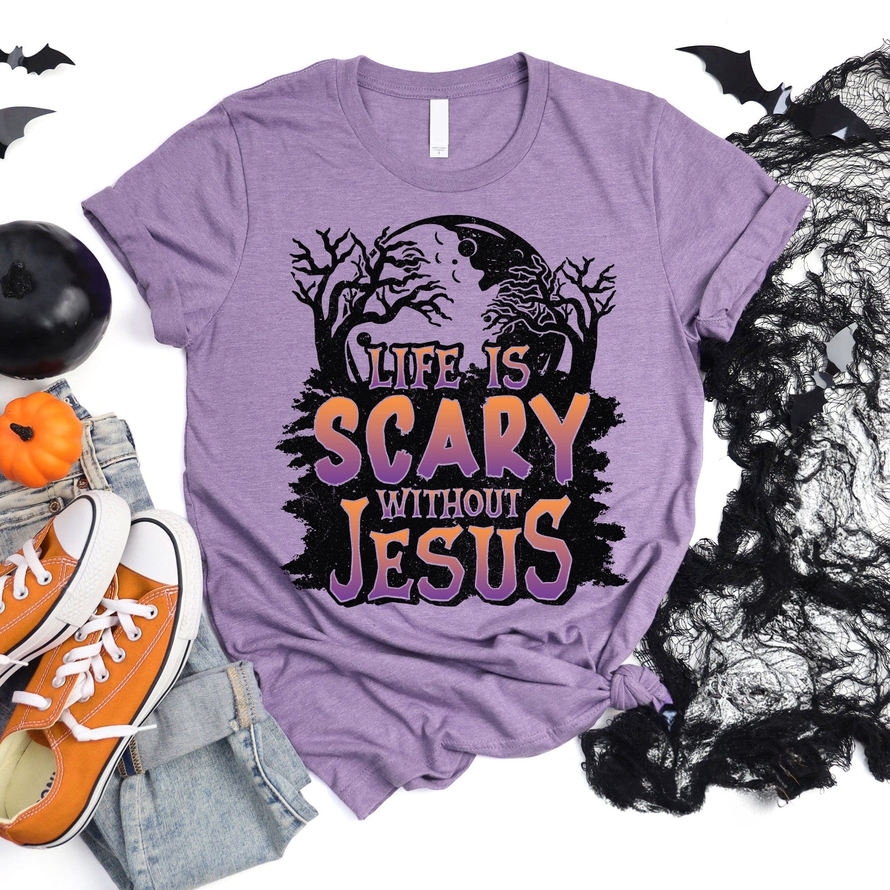 Life Is Scary Without Jesus Tee