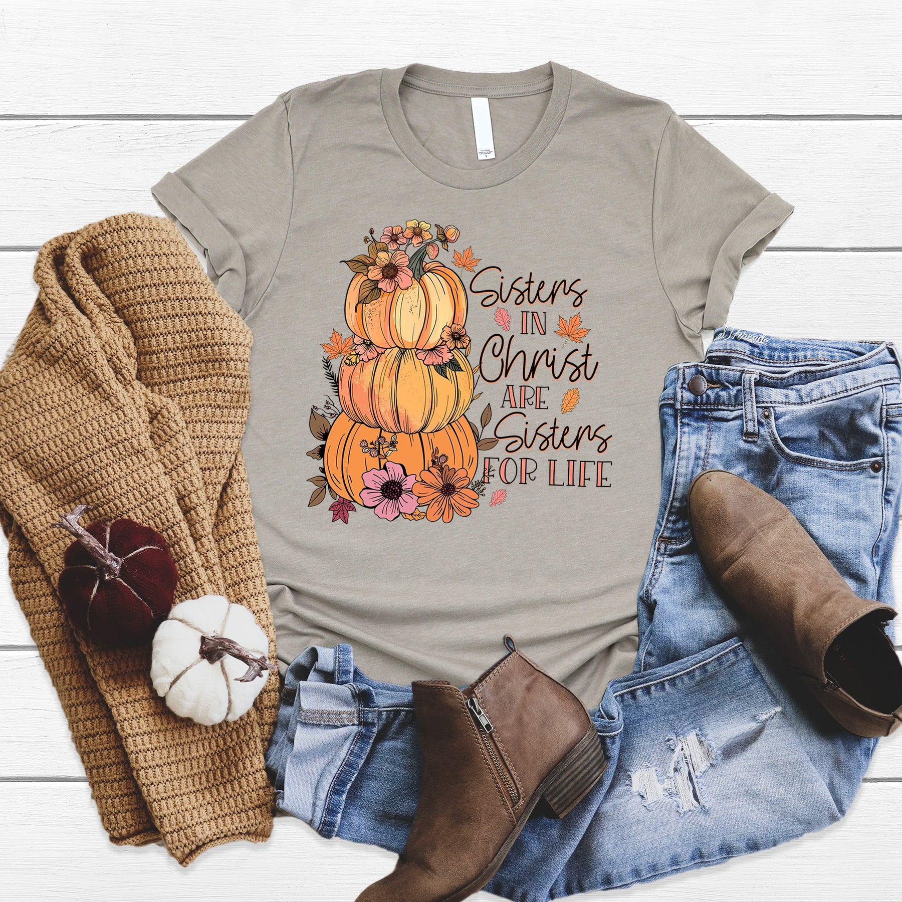 Sisters in Christ Fall Tee