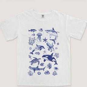 Animal Graphic Comfort Ocean T-shirt