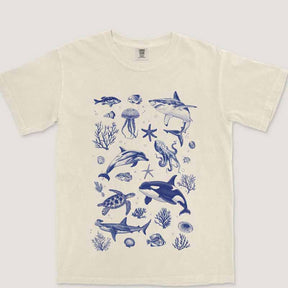 Animal Graphic Comfort Ocean T-shirt