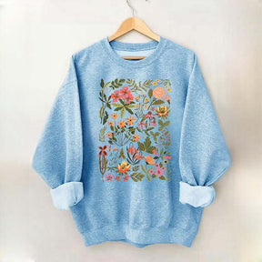 Wildflowers Vintage Botanical Sweatshirt