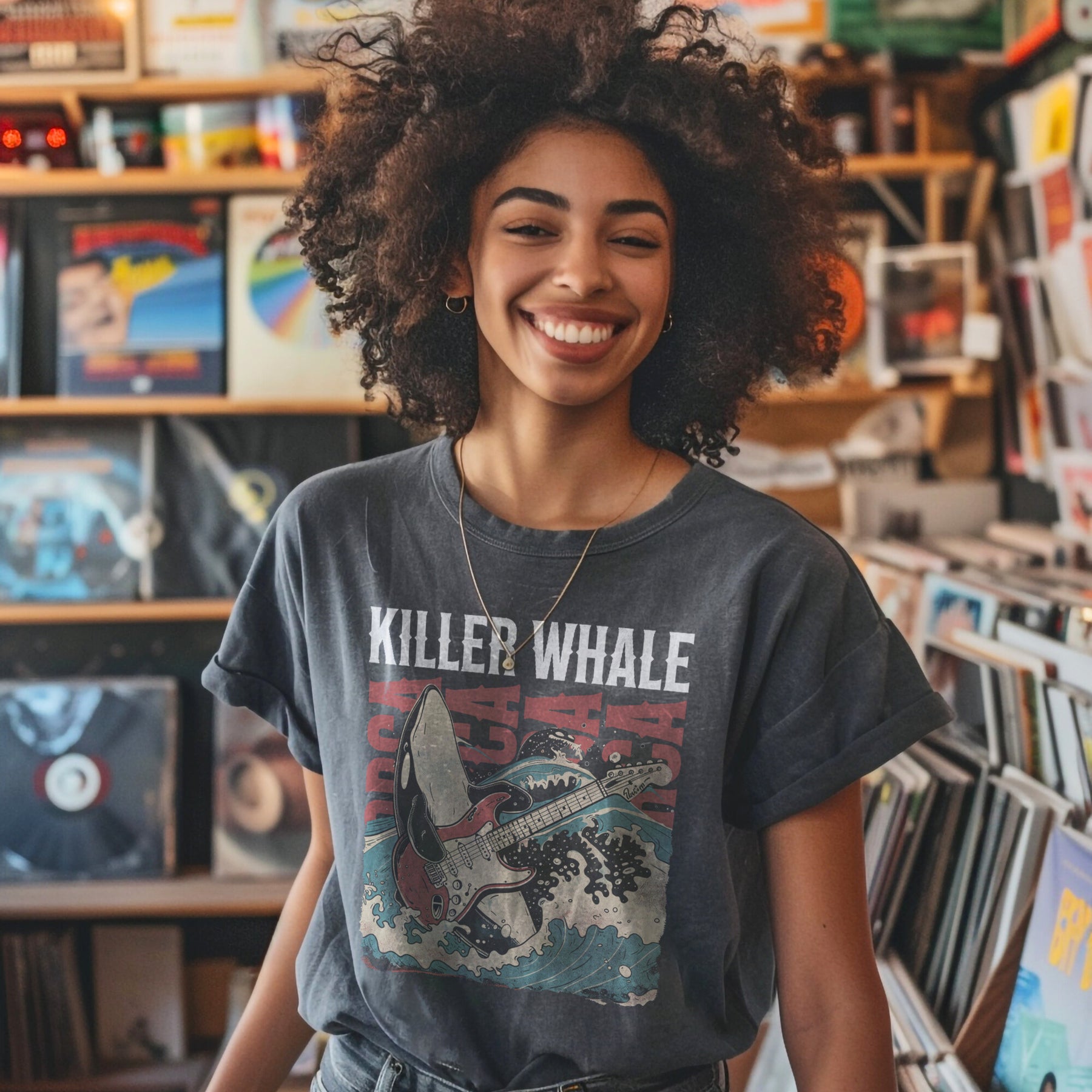 Band Shirt Orca Killer Whale Vintage Tee