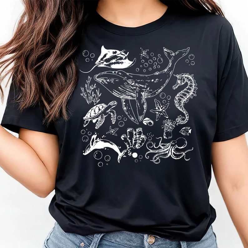 Sea Life Vintage T- Shirt