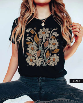 Retro Floral Wildflower T-Shirt