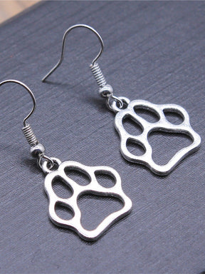 Lovely Paw Hollow Carving Earrings