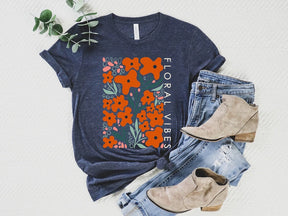 Wildflower Letter Print T-shirt