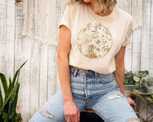 Floral Graphic Print Casual T-shirt