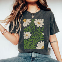 Gänseblümchen-Blumen-T-Shirt, Boho-Wildblumen-Shirt