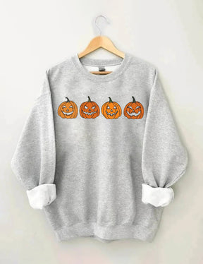 Pumpkin Skeleton Halloween Sweatshirt