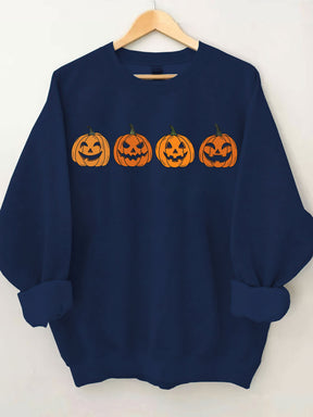 Pumpkin Skeleton Halloween Sweatshirt