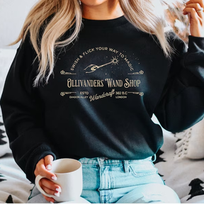 Ollivanders Wand Shop Wizard Sweatshirt