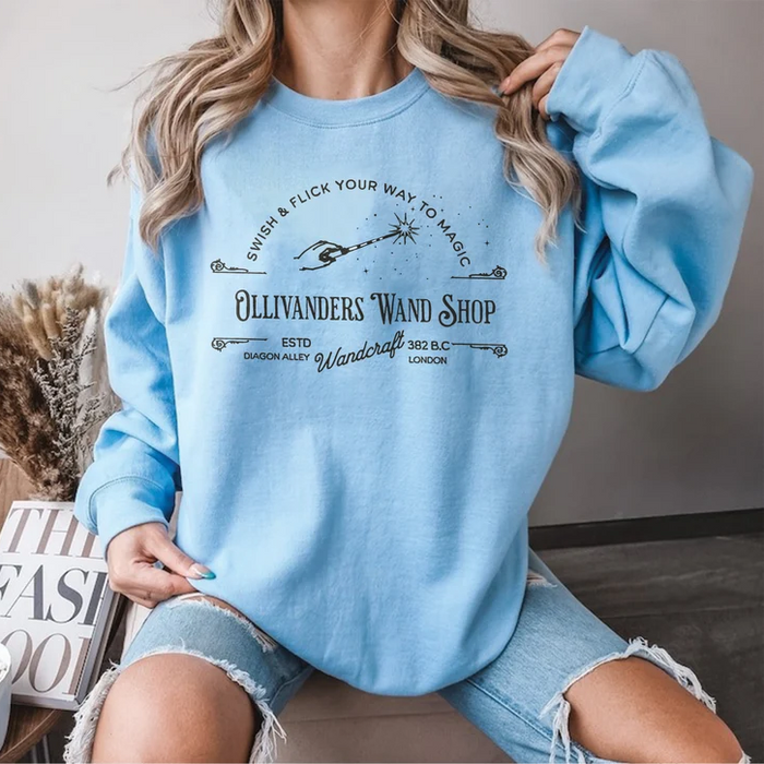 Ollivanders Wand Shop Wizard Sweatshirt