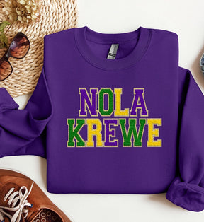 NOLA Krewe Sweatshirt aus Chenilleimitat