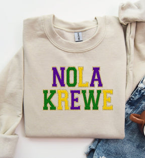 NOLA Krewe Sweatshirt aus Chenilleimitat