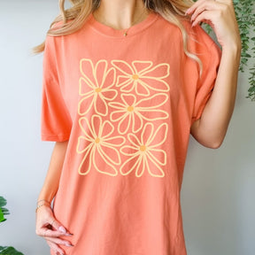 Daisy Floral Trendy Graphic T-shirt