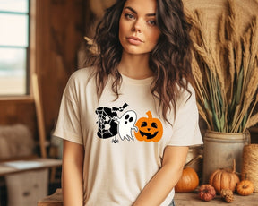 Halloween Ghost Pumpkin T-shirt