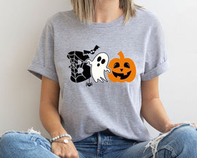 Halloween-Geister-Kürbis-T-Shirt