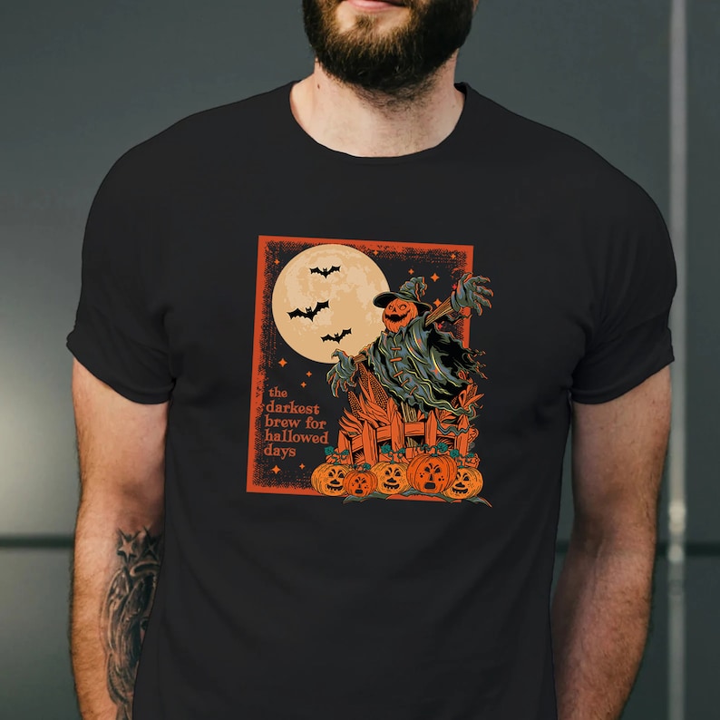 Halloween Scarecrow Horror Night Pumpkin T-shirt