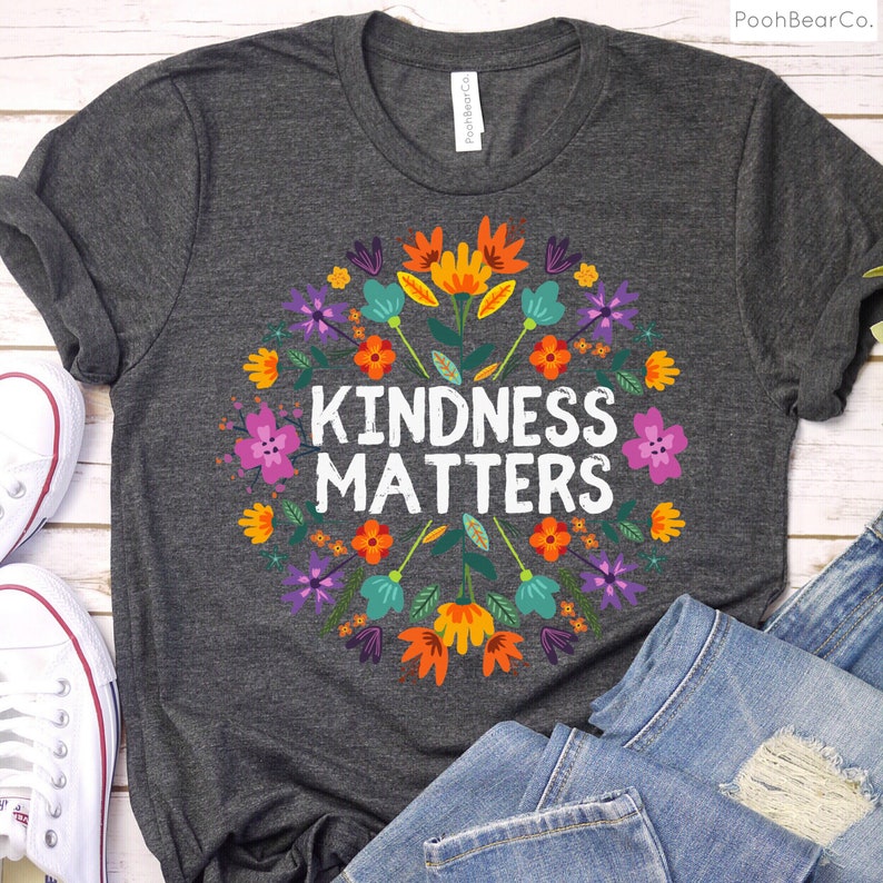 Kindness Matters T-Shirt Boho Floral Be Kind Tee