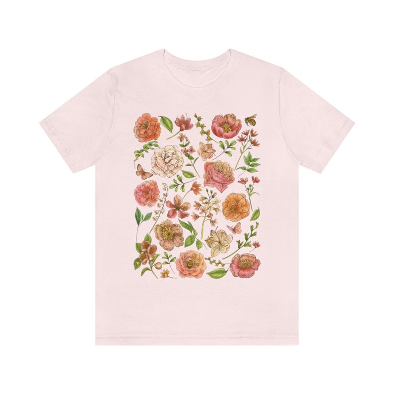 Florales Cottagecore Shirt Vintage Wildblumen T-Shirt