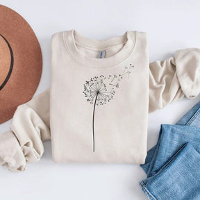 Dandelion Sweatshirt, Dandelion Wishes Sweatshirt