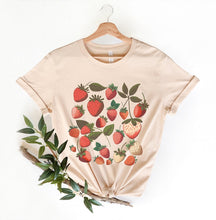 Erdbeer-Shirt Botanisches Shirt