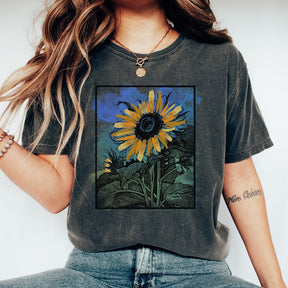 Sonnenblumen-Shirt, Wildblumen-Natur-T-Shirt