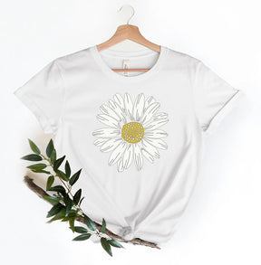 Boho Daisy Wildflower Crew Neck Comfort Shirt