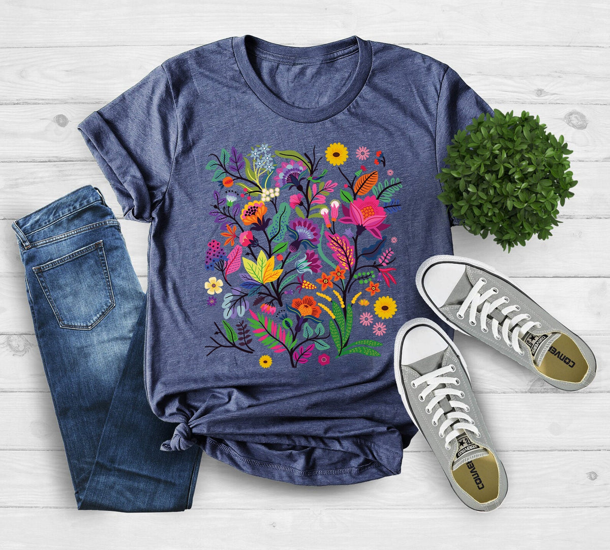 Wildflower Nature Lover Crew Neck Comfort Shirt