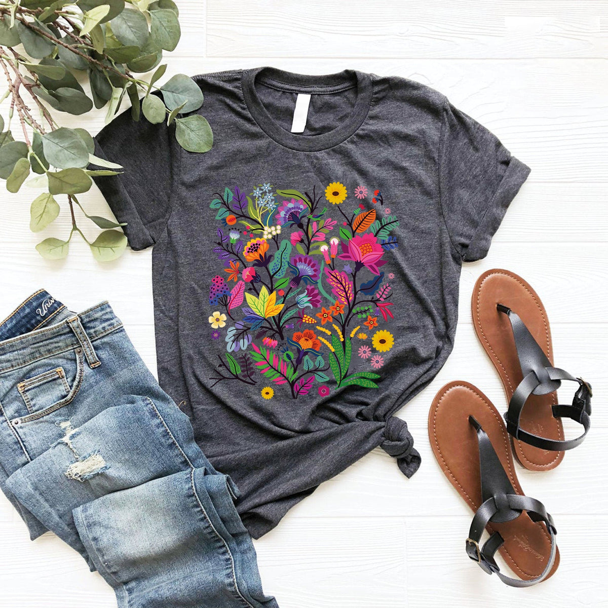 Wildflower Nature Lover Crew Neck Comfort Shirt