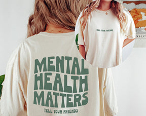 Mental Health Issues Comfortable and Charming Crew Neck T-Shirt for Women