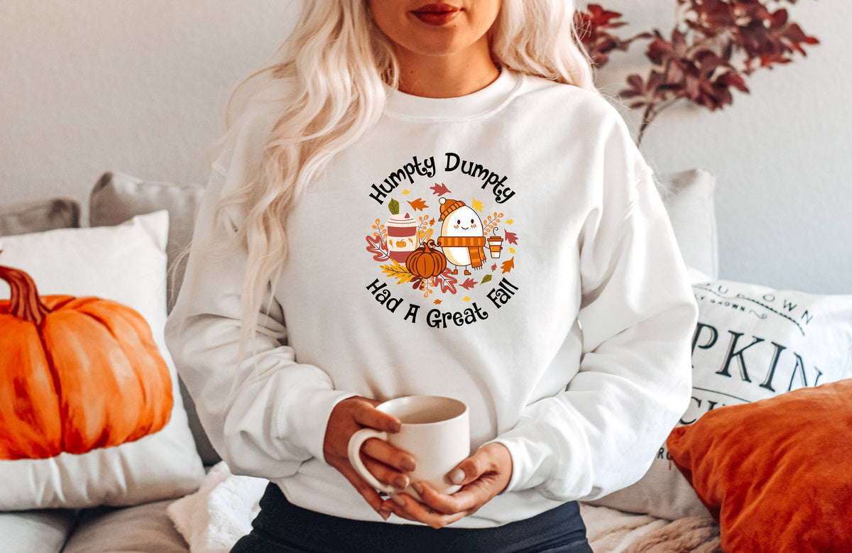 Humpty Dumpty Cute Fall Thanksgiving Pumpkin Sweatshirt