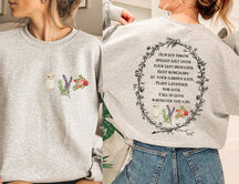 Salt Rosemary Lavender Love Magic Spell Crew Neck Cozy Sweatshirt